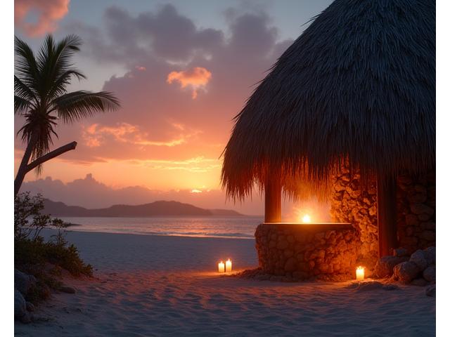 Coucher de soleil sur les ruines mayas de Tulum avec une cérémonie de temazcal.